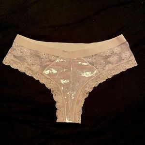 VS Very Sexy collection velour and lace cheeky